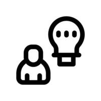 idea icon. line icon for your website, mobile, presentation, and logo design. vector