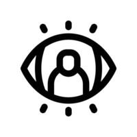 vision icon. line icon for your website, mobile, presentation, and logo design. vector