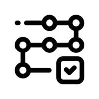 business plan icon. line icon for your website, mobile, presentation, and logo design. vector