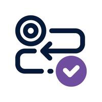 process icon. dual tone icon for your website, mobile, presentation, and logo design. vector
