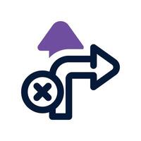 direction icon. dual tone icon for your website, mobile, presentation, and logo design. vector