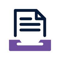 file management icon. dual tone icon for your website, mobile, presentation, and logo design. vector