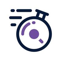 fast time icon. dual tone icon for your website, mobile, presentation, and logo design. vector