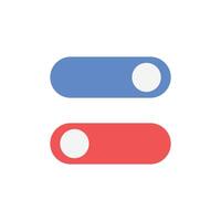 On and Off, toggle switch buttons. Element design switch buttons set. illustration. vector