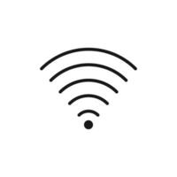 Signal connection line icon isolated on white. illustration vector