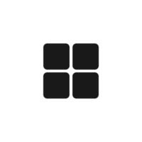 Grid icon alignment symbol. illustration on white background. vector