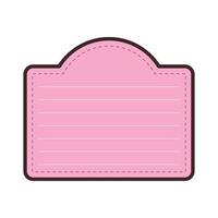 Memo template. Striped notes, blank notebooks. vector
