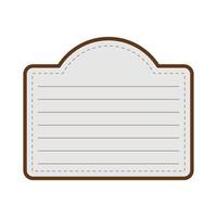 Blank note memo paper, template. illustrations vector