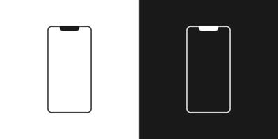 Smartphone icon set simple design illustration. vector