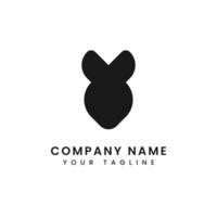 Logo fish minimalist flat design template for business of luxury, elegant, simple. vector