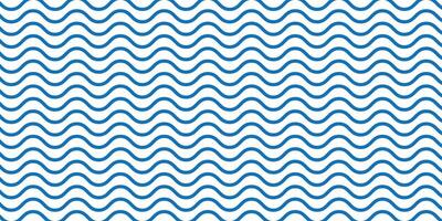 Regular blue and white, wavy line pattern graphic design element background. vector
