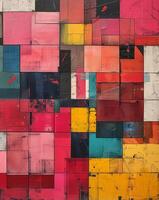 Abstract Art with Hidden Messages in Chaos photo