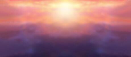 The light passed through the clouds until the sun's rays spread a beautiful magenta color. It's as if today's hopes are fading. People are still looking forward to seeing each other the next day. photo