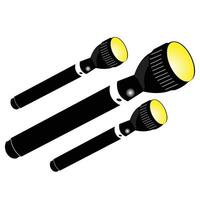 Flashlight Torch Light Art, Icon, Light Design vector
