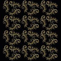 Gold floral background, Pattern, Gold pattern background material, geometric Pattern, gold vector