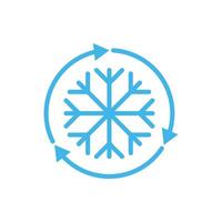 Snowflake icon. snow icon isolated on white background. Symbol of winter, frozen vector