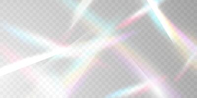 Multicolored light effect and zigzag ribbons falling from above on streamer, tinsel vector