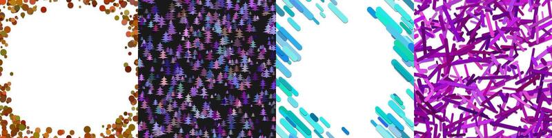 Abstract geometric background collection vector
