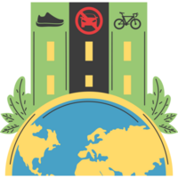 car free day campaign to reduce the use of cars png