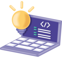 computer laptop and program code development png