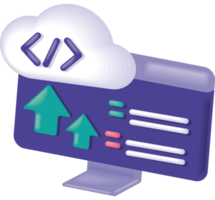 cloud technology and programming code png