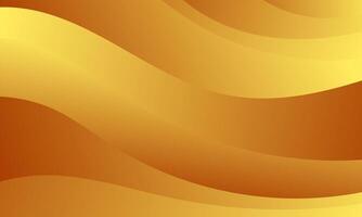 dynamic wave pattern gold color gradient background vector