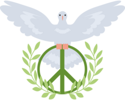 dove flying with a green twig png