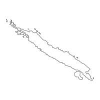 Isabel province map, administrative division of Solomon Islands. illustration. vector