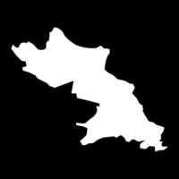 Valka district map, administrative division of Latvia. illustration. vector