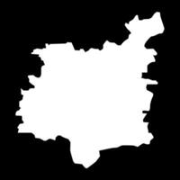 Dobele district map, administrative division of Latvia. illustration. vector