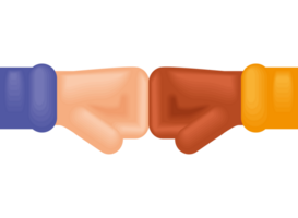 greeting two fist hands png