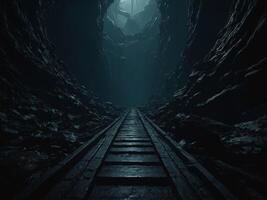 Dark Tech Aesthetics - A Glimpse into the Abyss. photo