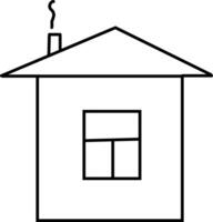 House line art illustration vector