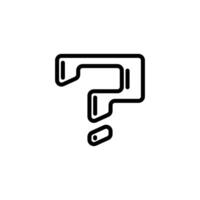 question mark icon design template elegant style vector