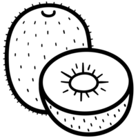 Sweet kiwi doodle png