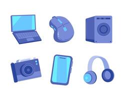 Technology device design element vector