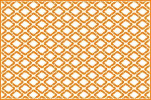 unique rhombus pattern with colorful orange dominant color vector