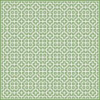 abstract square pattern with leaf green dominant color vector