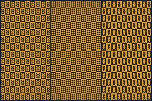 creative checkered pattern with unique ornaments inside vector