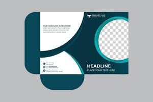 Professional creative corporate presentation document folders for your business. Modern presentation folder template design. Unique real estate File Cases. vector