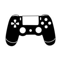 game controller icon. joystick icon. technology and entertainment.black and white, graphics. vector