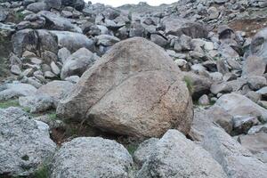 Large Boulders, Big stones or Rocks in hilly areas photo