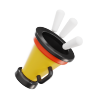 Megaphone 3d icon, transparent background png