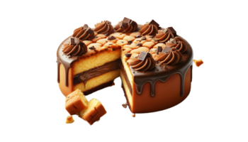 Cake isolated on transparent background png
