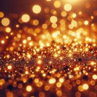 golden Christmas background photo