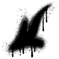 Spray Painted Graffiti arrow Sprayed isolated with a white background. vector