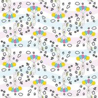 Cute Unicorn Seamless repeating background texture pattern for fashion fabrics, textile graphics, prints vector