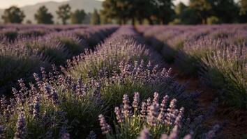 Serene Lavender Field Shines in Documentary Editorial and Magazine Photography. photo