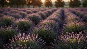 Serene Lavender Field Shines in Documentary Editorial and Magazine Photography. photo