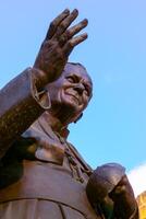 GOZO, MALTA - SEPTEMBER 14, 2012 Statue of Pope John Paul II in Gozo photo